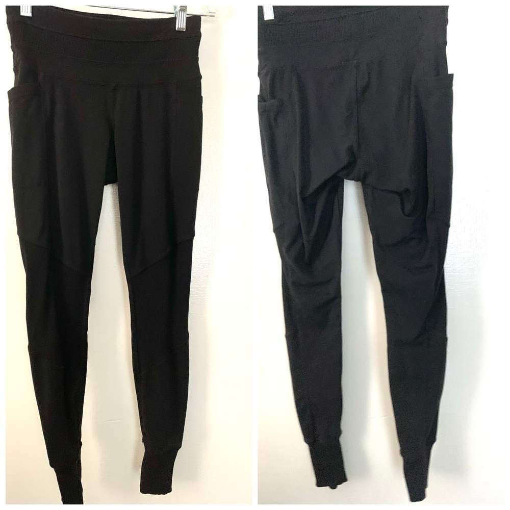 Athleta Black Excursion Tights With Side Pockets - image 1